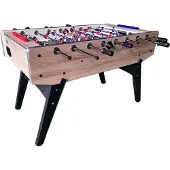 Toptable Competition Pro *** Formica/Metal line Wood - Opklapbare Semi Professionele voetbaltafel met Massieve 16mm Stangen