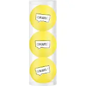 Legend Golfpresentjes-3 gefeliciteerd golfballen -congrats - Golfcadeau-Golfgadget- Verjaardag--Golfer-Golfaccessoires-Golfbal