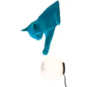 Karman Maoo Wandlamp Blue Flocked Ceramic G9 IP20