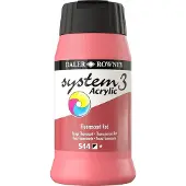 Daler Rowney System3 Acrylverf Fluorescent Red 500 ml 1 stuk
