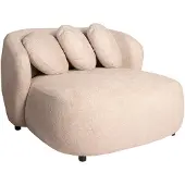 Ptmd Aphrodite Cream Loveseat Legacy 15 Dove Fabric (Beige, 122x71x116cm)