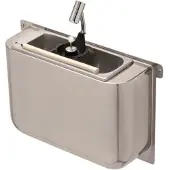 CombiSteel IJSLEPEL SPOELBAK met IJSLEPELDOUCHE 410X120X270MET WATERAFVOERGAT - WATERAANSLUITING en STANDPIJP - 7108.0035 - Horeca & Professioneel