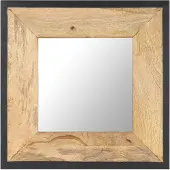 vidaXL Spiegel 50x50 cm massief mangohout