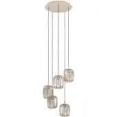 Eglo 901125 – Romazzina hanglamp zandkleur – 5xE27 – Ø50 cm