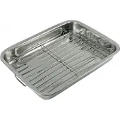 KINGHOFF 1377 - Braadblik, Bakplaat met Grill Rooster - 36 x 27 x 5.5 cm