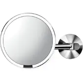 Simplehuman Sensorspiegel Wandbevestiging Netstroom Zilver