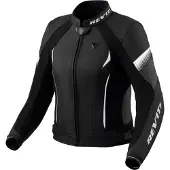 REV'IT! Revit Xena 4 damesmotorjas, leren, zwart/wit, maat 46