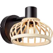 Eglo wandspot Norah zwart - 1-lichts - E14