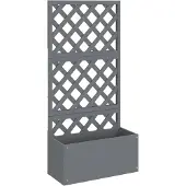 vidaXL Plantenbak met latwerk 65x33x135 cm HKC