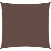 vidaXL Zonnescherm vierkant 7x7 m oxford stof bruin