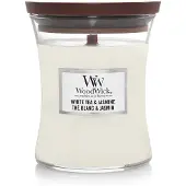 Woodwick white tea & jasmine medium candle