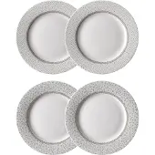 Laura Ashley Set van 4 gebaksborden 20cm, 2 verschillende designs, in giftbox Wild Clematis Collectables