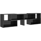 vidaXL TV-kast, hoogglans grijs, 149x30x52 cm, houtvezelplaat