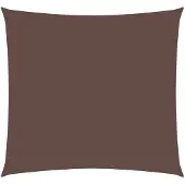 vidaXL Zonnescherm vierkant 4x4 m oxford stof bruin