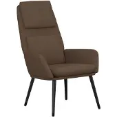 vidaXL Relaxstoel stof bruin