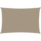 vidaXL Zonnescherm rechthoekig 2x4 m oxford stof taupe