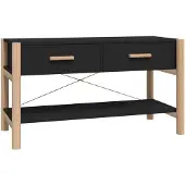 vidaXL Tv-meubel 82x38x45 cm bewerkt hout zwart