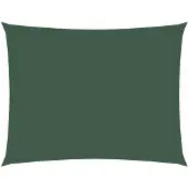 vidaXL Zonnescherm rechthoekig 2,5x3,5 m oxford stof donkergroen