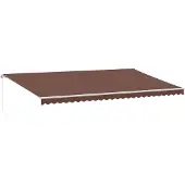 vidaXL Luifel handmatig uittrekbaar 600x300 cm bruin