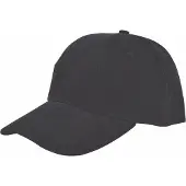 Benza - Luxe Turned Brushed Baseball Cap Baseballcap - Zwart