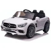 Mercedes Mercedes-Benz SL65 AMG, 12v elektrische kinderauto Wit