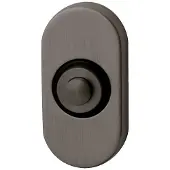Hardbrass Beldrukker ovaal - PVD gun metal