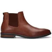 Van lier Cognac Amalfi leren chelsea boots | Maat 40