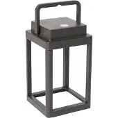 QAZQA Buiten tafellamp donkergrijs incl. LED oplaadbaar - Yara