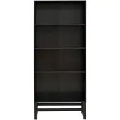 Notio Living Boekenkast-3Planken - Espresso Grenen