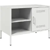 vidaXL Tv-meubel 68x39x50,5 cm staal wit