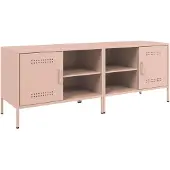 vidaXL TV-kastjes, 2 stuks, roze, 68x39x50,5 cm, staal