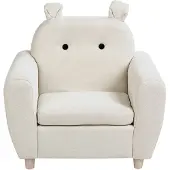Beliani MARIBO - Kinderfauteuil - Beige - Linnen