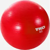 TKO Fitness Ball 65cm, Red, Chart & Pump | Europe