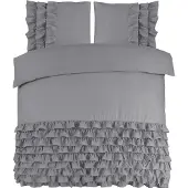 Dreamhouse Dekbedovertrek Cyprus Grey Percal-200 x 200 / 220 cm | 2-Persoons
