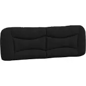 vidaXL Hoofdbordkussen "Hvar" 160 cm stof zwart