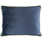 Mars & More half kussen fluweel goud navy 35x45cm
