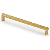 Hardbrass Meubelgreep Basic hoh 256mm - messing getrommeld