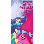 Sarcia.eu Paarse strandhanddoek 70x140 TROLLS