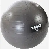 TKO Fitness Ball 55cm, Gray, Chart & Pump | Europe