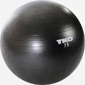 TKO Fitness Ball 75cm, Black, Chart & Pump | Europe