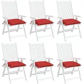vidaXL Palletkussens 6 st 50x50x7 cm oxford stof rood