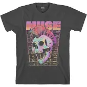 Ginza.se Muse - Mowhawk Skull Heren T-shirt - M - Zwart