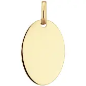 Glow 242.0044.18 Dames Hanger - Sieraad - 14 Karaat Goud - 12 mm breed - 18 mm lang