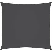 vidaXL Zonnescherm vierkant 5x5 m oxford stof antracietkleurig