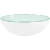 vidaXL Wasbak 35x12 cm gehard glas wit