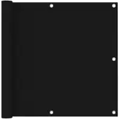 vidaXL Balkonscherm 90x500 cm oxford stof zwart