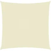 vidaXL Zonnescherm vierkant 6x6 m oxford stof crèmekleurig
