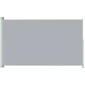 vidaXL - Tuinscherm - uittrekbaar - 200x300 - cm - grijs