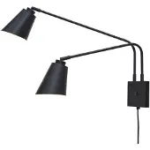 It's About Romi Wandlamp Bremen, zwart, Slaapkamer, metaal, wandlamp
