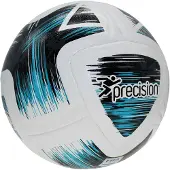 Precision voetbal Rotario polyurethaan wit/blauw maat 5